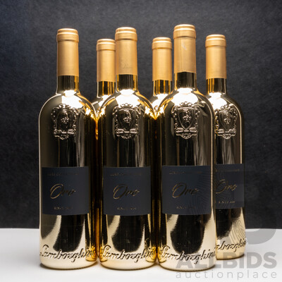 Lamborghini Luxe Oro Merlot Sangiovese 2016 750ml - Case of 6 Bottles - Total RRP $1194