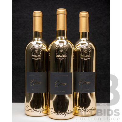 Lamborghini Luxe Oro Merlot Sangiovese 2016 750ml - Lot of 3 Bottles - Total RRP $597