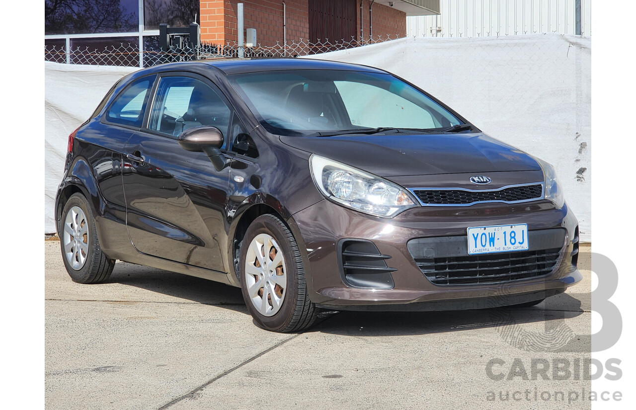 7/2016 Kia RIO S UB MY16 3d Hatchback Brown 1.4L