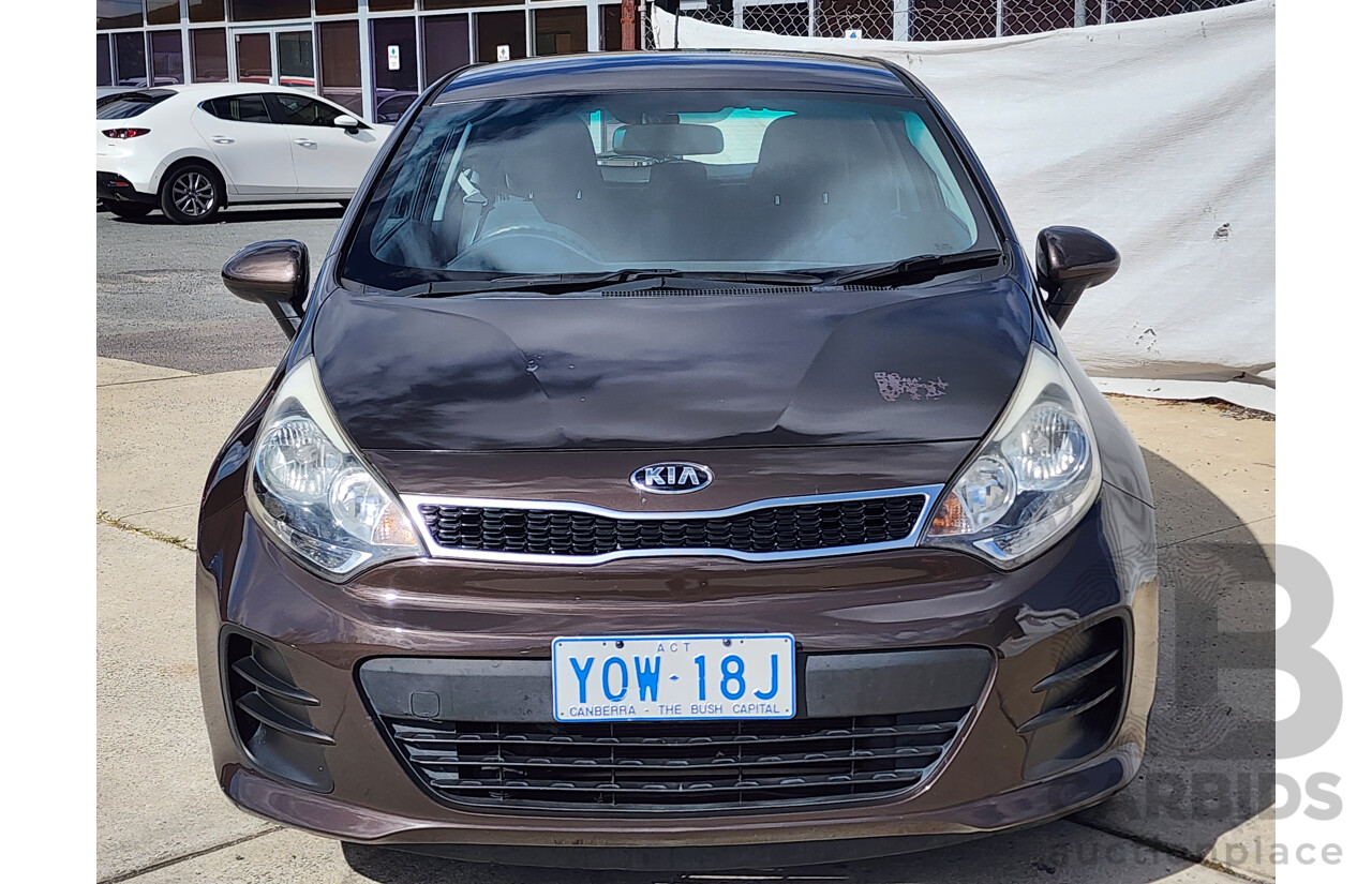 7/2016 Kia RIO S UB MY16 3d Hatchback Brown 1.4L