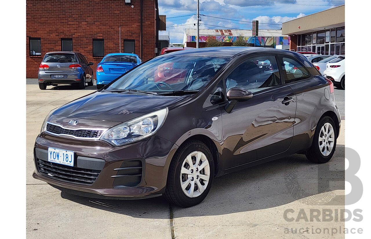 7/2016 Kia RIO S UB MY16 3d Hatchback Brown 1.4L