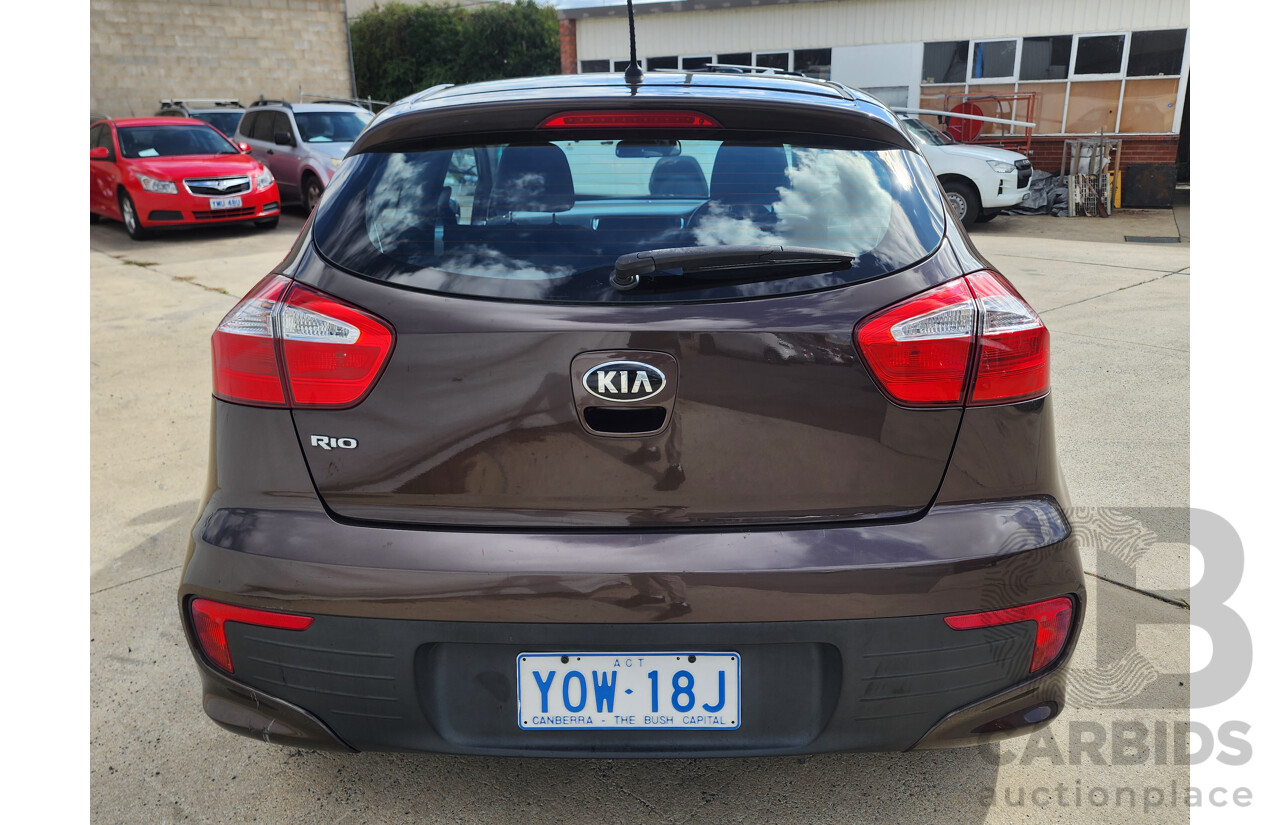 7/2016 Kia RIO S UB MY16 3d Hatchback Brown 1.4L