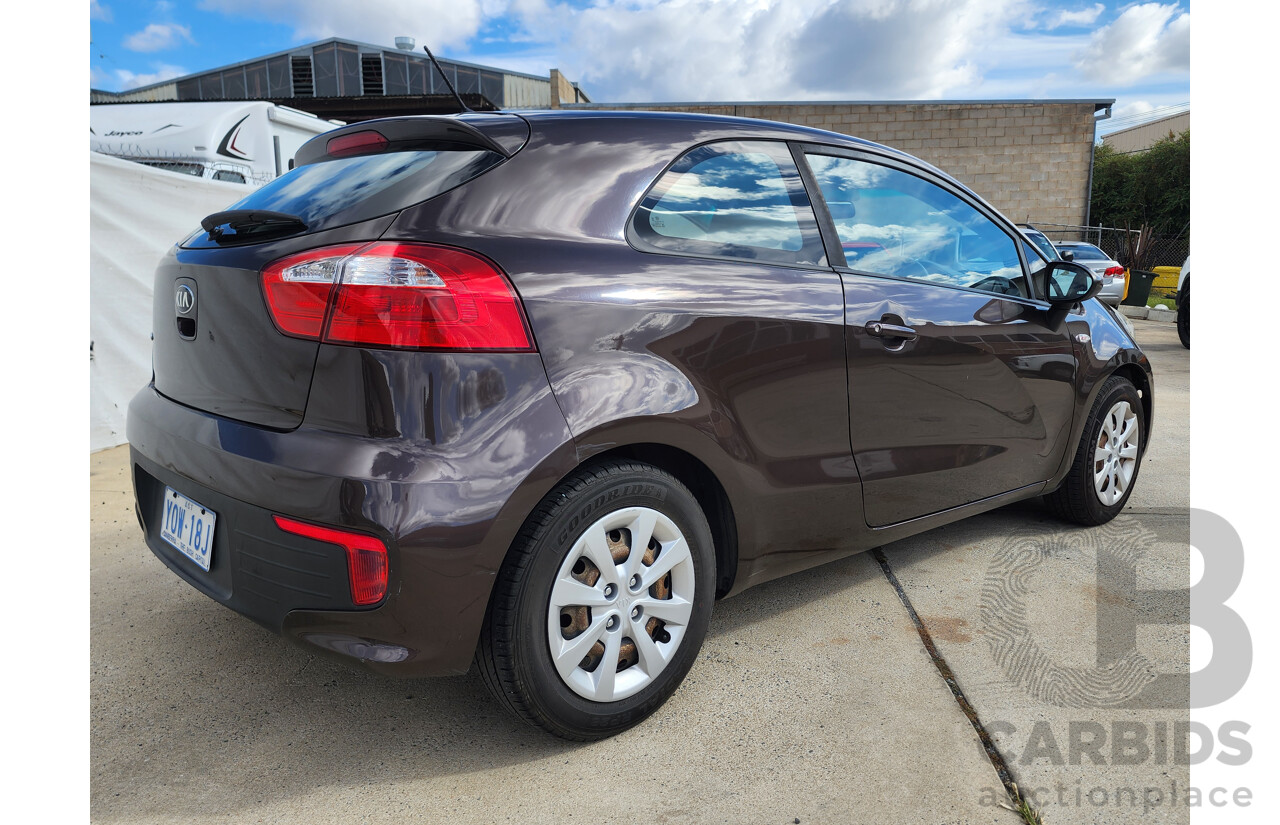 7/2016 Kia RIO S UB MY16 3d Hatchback Brown 1.4L