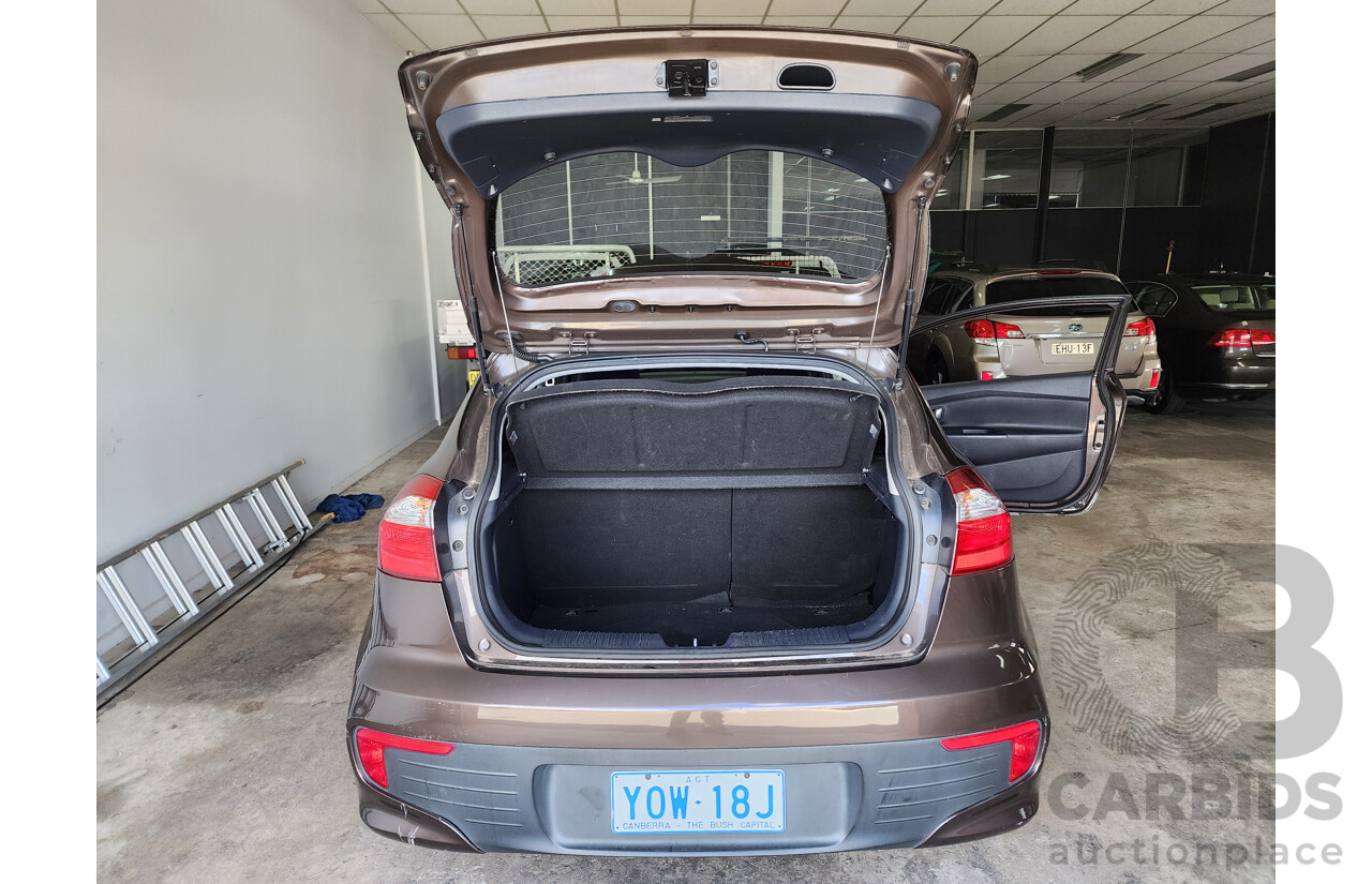 7/2016 Kia RIO S UB MY16 3d Hatchback Brown 1.4L