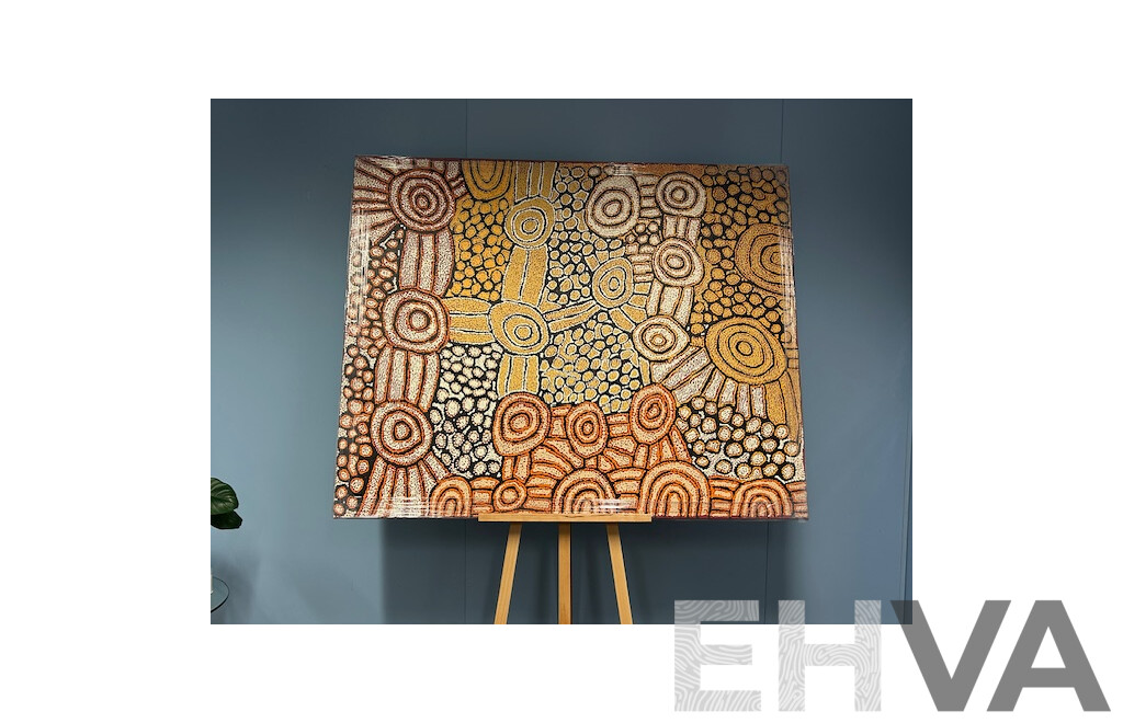 L69 - Indigenous Art Work Debra Nakamarra 150x122CM