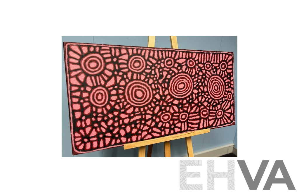 L72 - Indigenous Art Work Josephine Napurrula 51X102CM