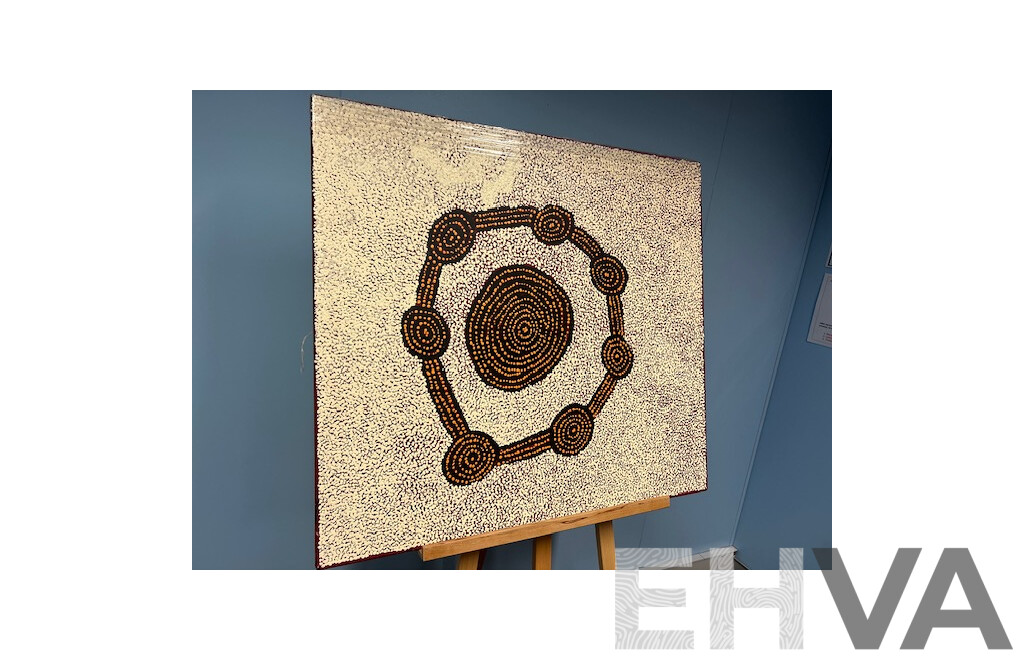 Indigenous Art Work Willy Tjungurrayi 76X86CM