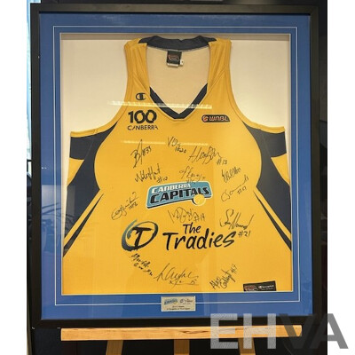 LOT 40. Signed Canberra Capitals Jersey 2012 - 2013 Season