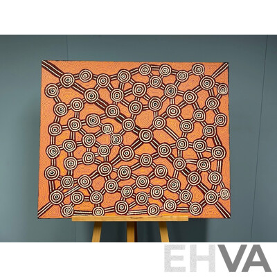Indigenous Art Work Brenda Napurrula 76X92CM