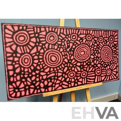 Indigenous Art Work Josephine Napurrula 51X102CM
