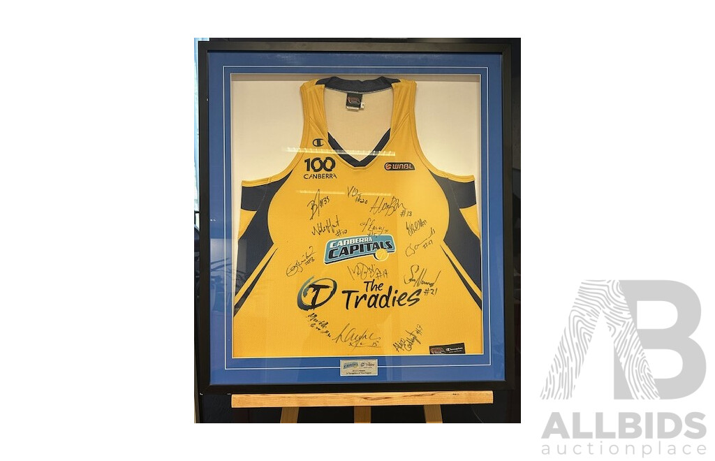 Signed Canberra Capitals Jersey 2012 - 2013 season