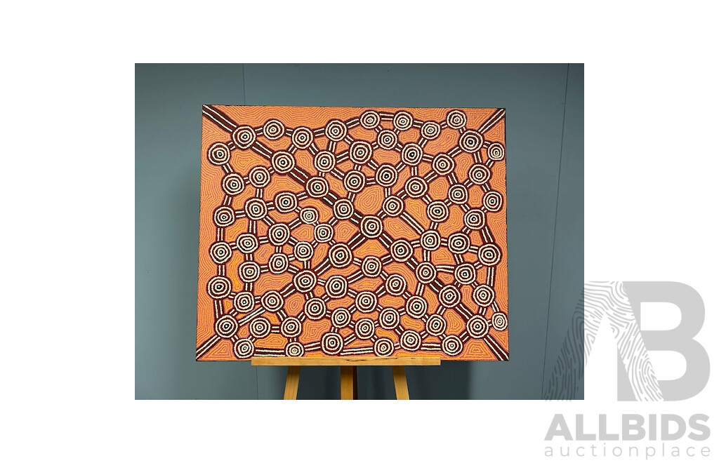 Indigenous Art Work Brenda Napurrula 76X92CM