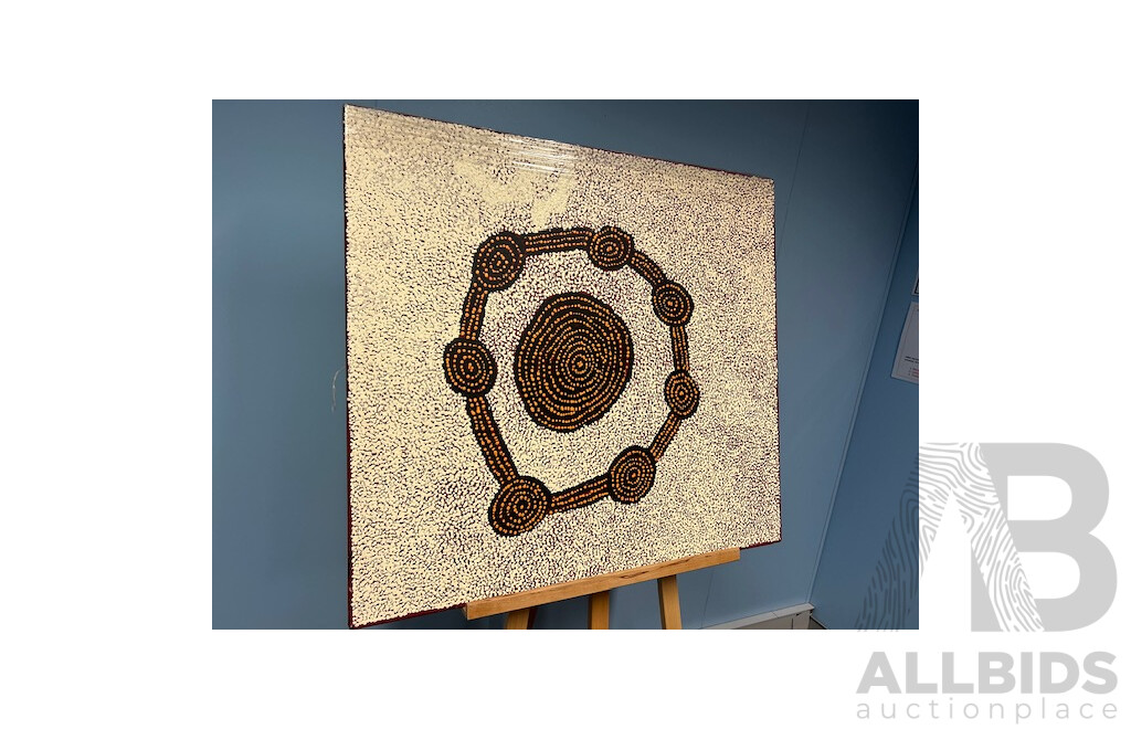 Indigenous Art Work Willy Tjungurrayi 76X86CM