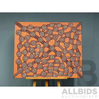 Indigenous Art Work Brenda Napurrula 76X92CM