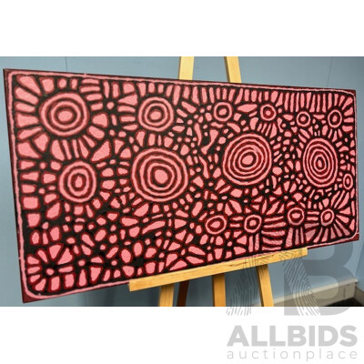 Indigenous Art Work Josephine Napurrula 51X102CM