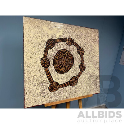 Indigenous Art Work Willy Tjungurrayi 76X86CM