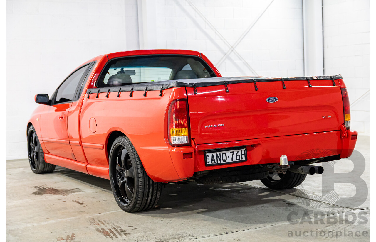 6/2006 Ford Falcon XLS BF Utility Super Cab Vixen Red 4.0L