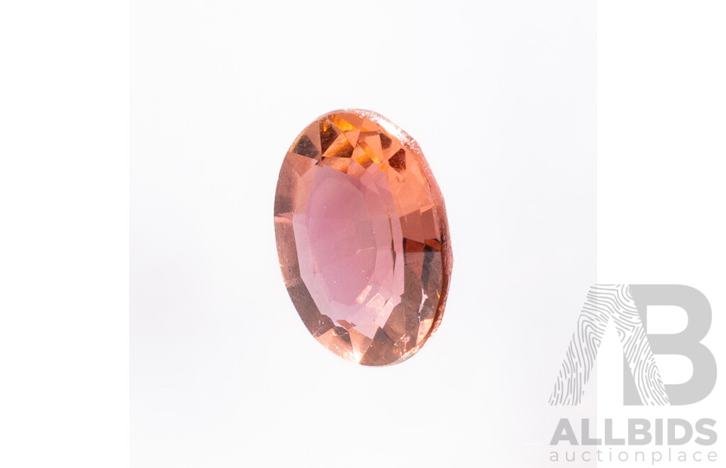 Rubellite Tourmaline Natural Oval Cut Gemstone, 1.30ct