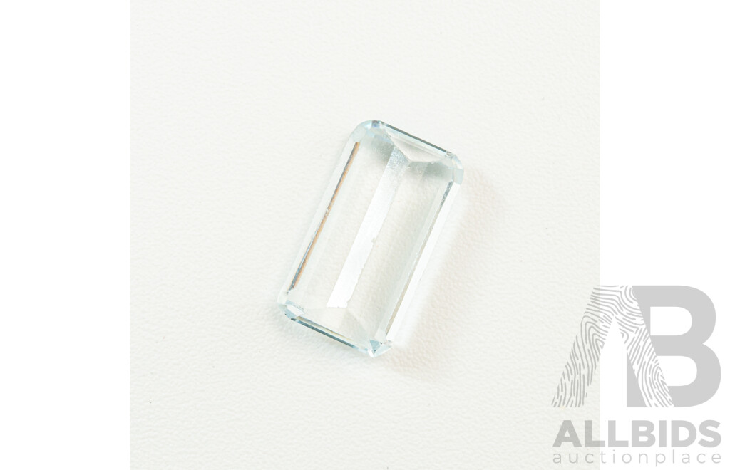 Aquamarine (7) Unset RBC, Oval & Emerald Cut Gemstones, 10.55ct