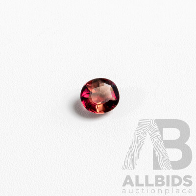 Tourmaline Rubellite, Single Unset Oval Cut Gemstone, 0.75ct