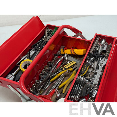 Tool Box with Assorted Hand Tools