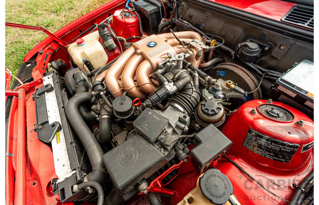 9/1988 BMW 320i E30 2d Coupe Zinoberrot (Vermillion) Red 2.0L