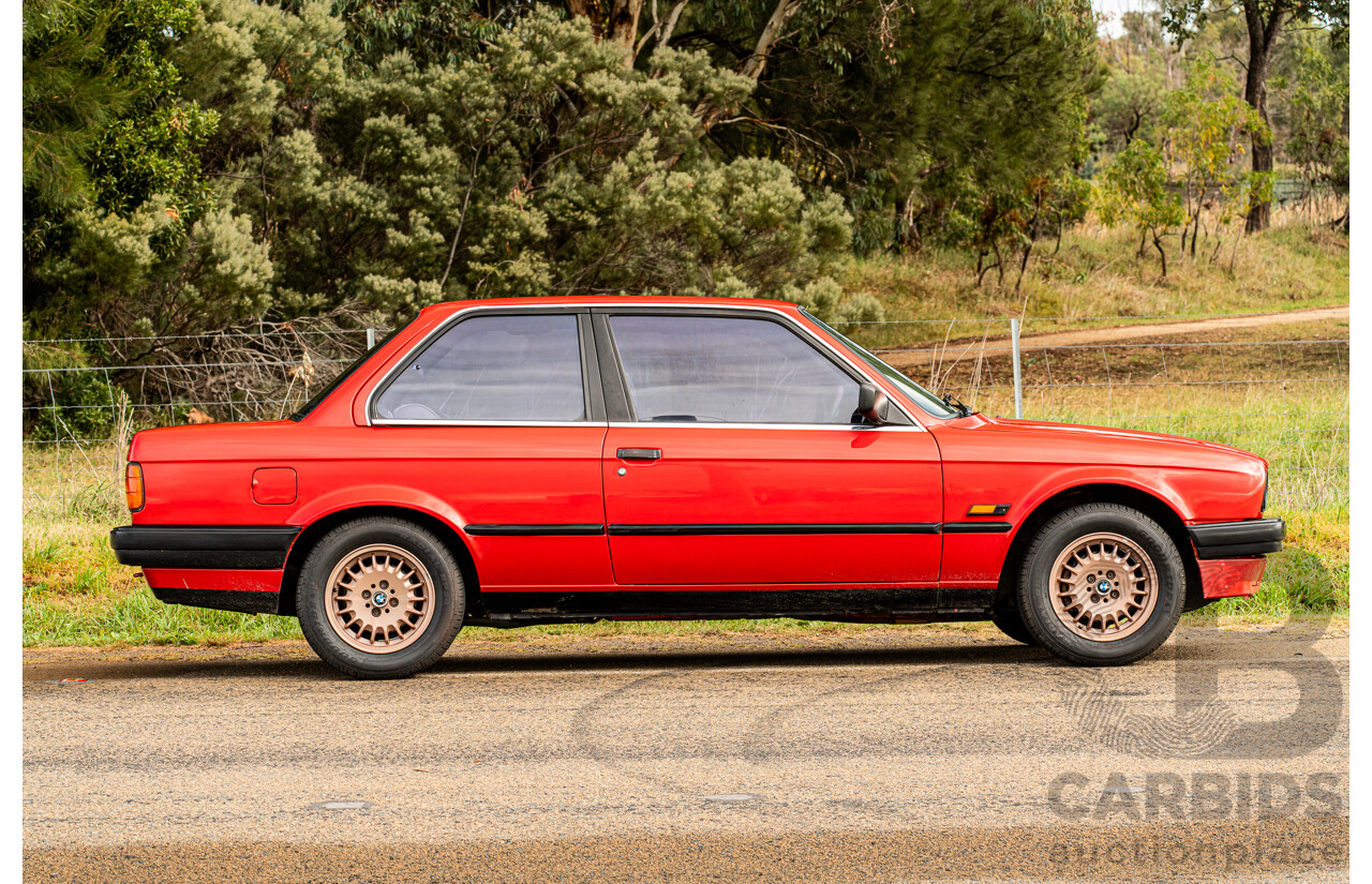 9/1988 BMW 320i E30 2d Coupe Zinoberrot (Vermillion) Red 2.0L