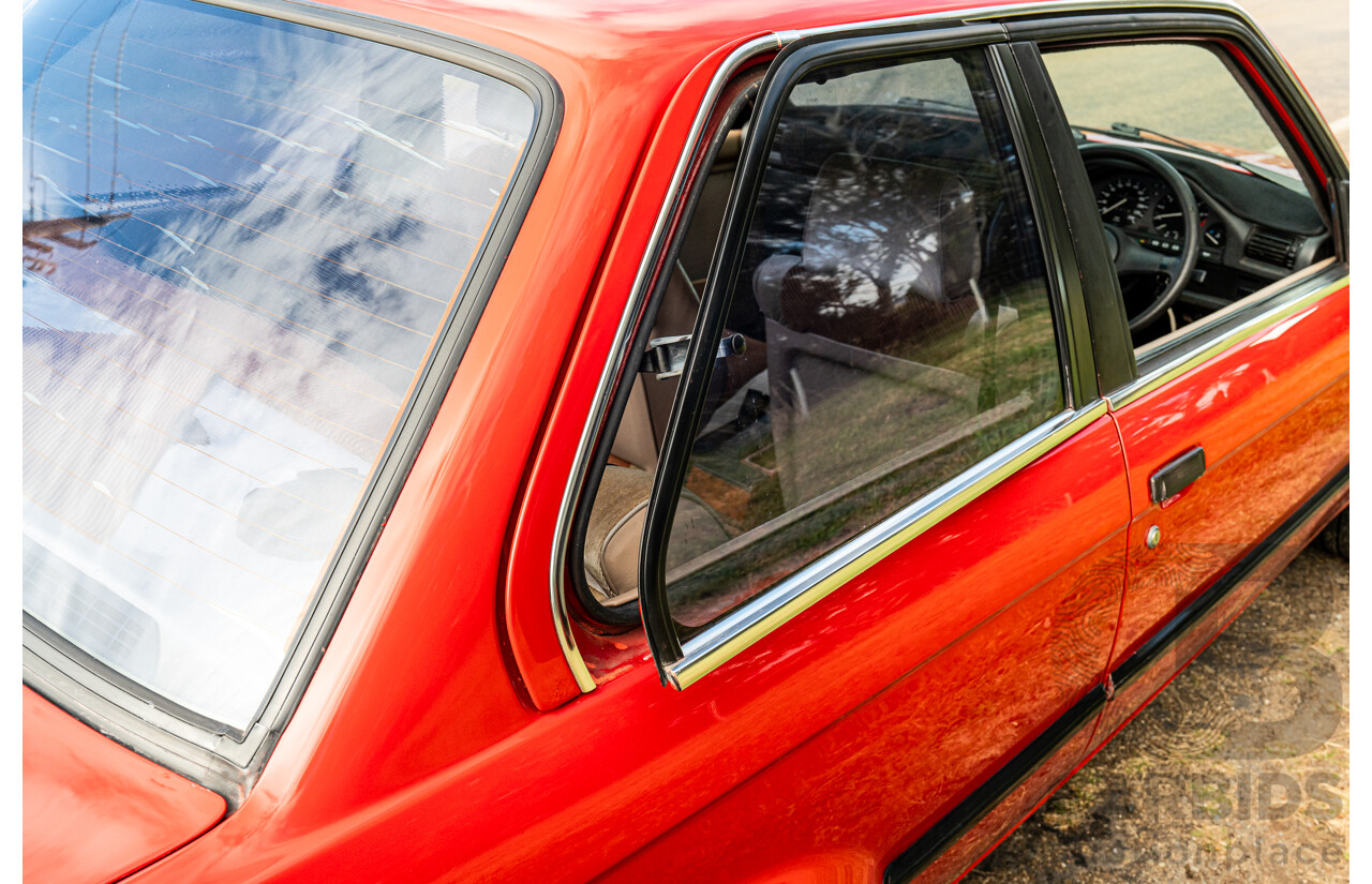 9/1988 BMW 320i E30 2d Coupe Zinoberrot (Vermillion) Red 2.0L