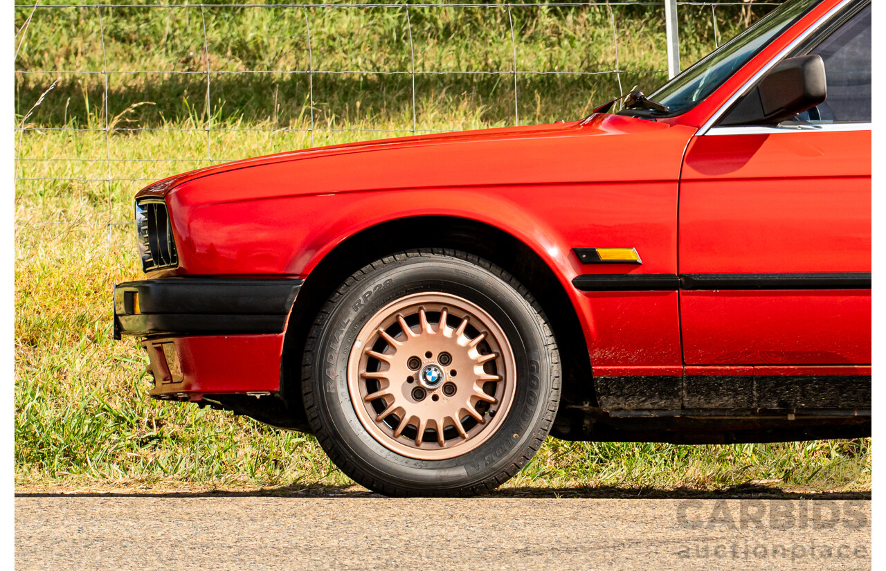 9/1988 BMW 320i E30 2d Coupe Zinoberrot (Vermillion) Red 2.0L