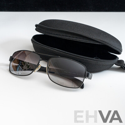 Prada Linea Rossa SPS 50N 62 16 1B0-1A 130 3N Black/Red Metal Aviator