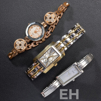 Citizen Petite Eco-drive Watch G620-S058384, Wanyi Quartz 9074 & Goldmark G556714 Watches