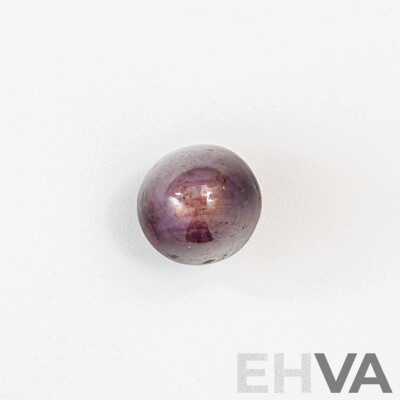 Star Ruby, Single Unset 9mm Bullet Gemstone, 8.6ct