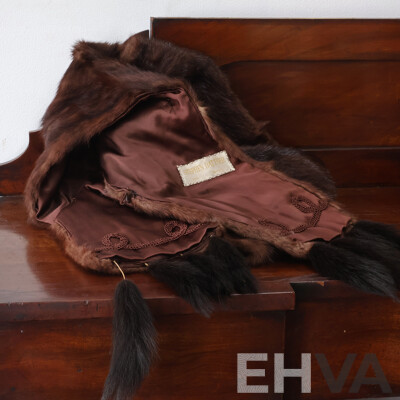 Vintage Mink Fur Wrap with Tail Fringe, Stephen Dattner London Melbourne