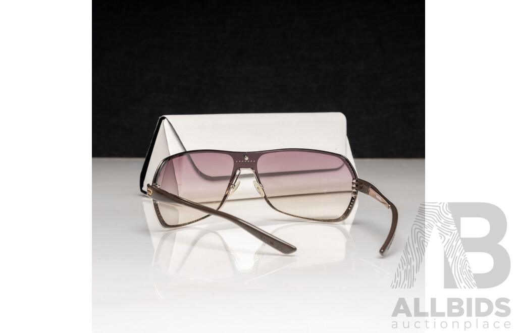 Diesel Vintage Silver Wrap Sunglasses, DS 0059 HYRK 115