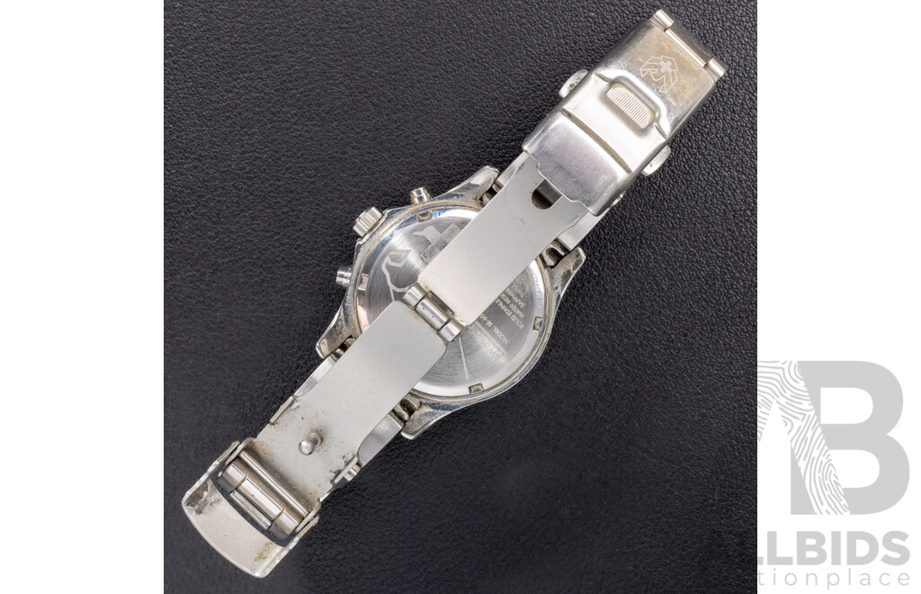 Swiss Eagle Chronograph 33mm Ladies Watch, SE-6026, Stainless Steel & Mother of Pearl