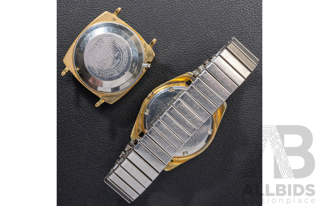 Seiko Vintage Mens Watch 7005-8020 & Seiko DX Automatic 25 Jewels Watch 6106-8030