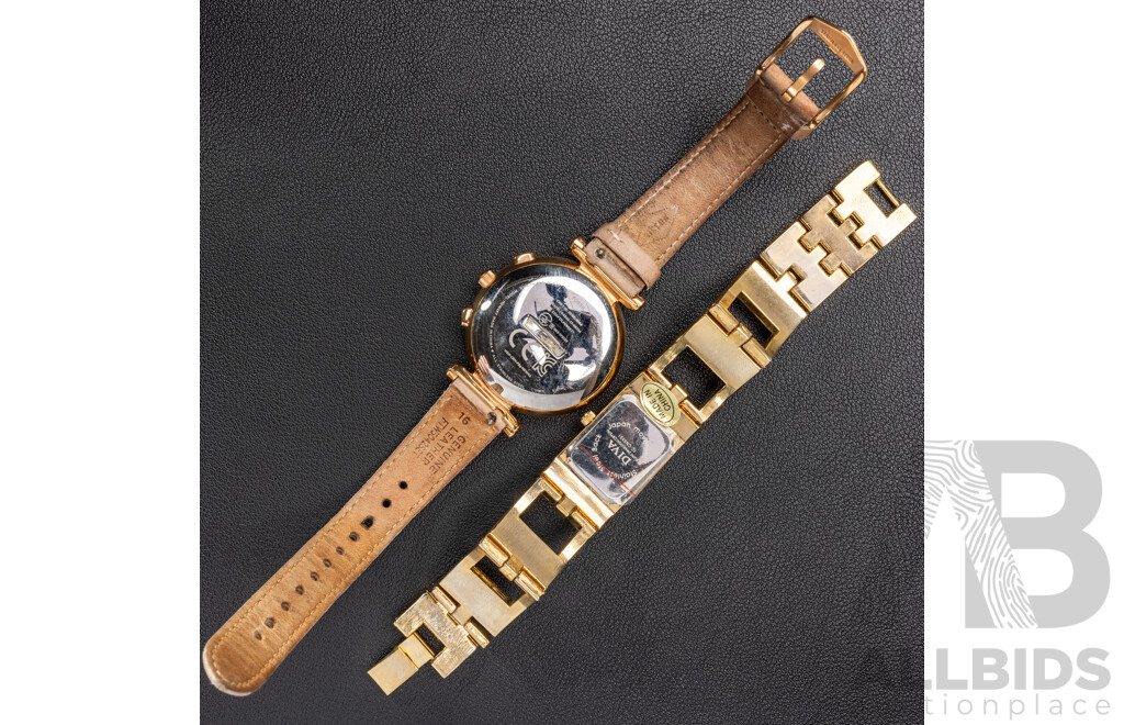Fossil Hybrid Smartwatch with Interchanging Bezels & Diva Ladies Dress Watch, Both in Original Boxes