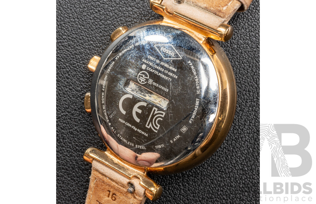 Fossil Hybrid Smartwatch with Interchanging Bezels & Diva Ladies Dress Watch, Both in Original Boxes