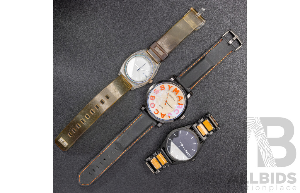 Marc Jacobs, Nixon & Mambo (3) Mens Watches