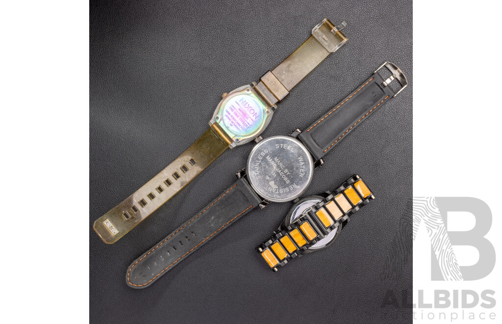Marc Jacobs, Nixon & Mambo (3) Mens Watches
