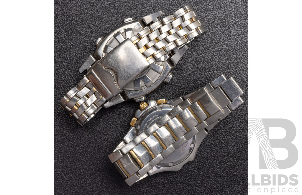 Seiko Contura Chronograph 100M Watch, 7T84-0AB0 & Seiko 1/1000 10 Bar Watch, H024-00A0