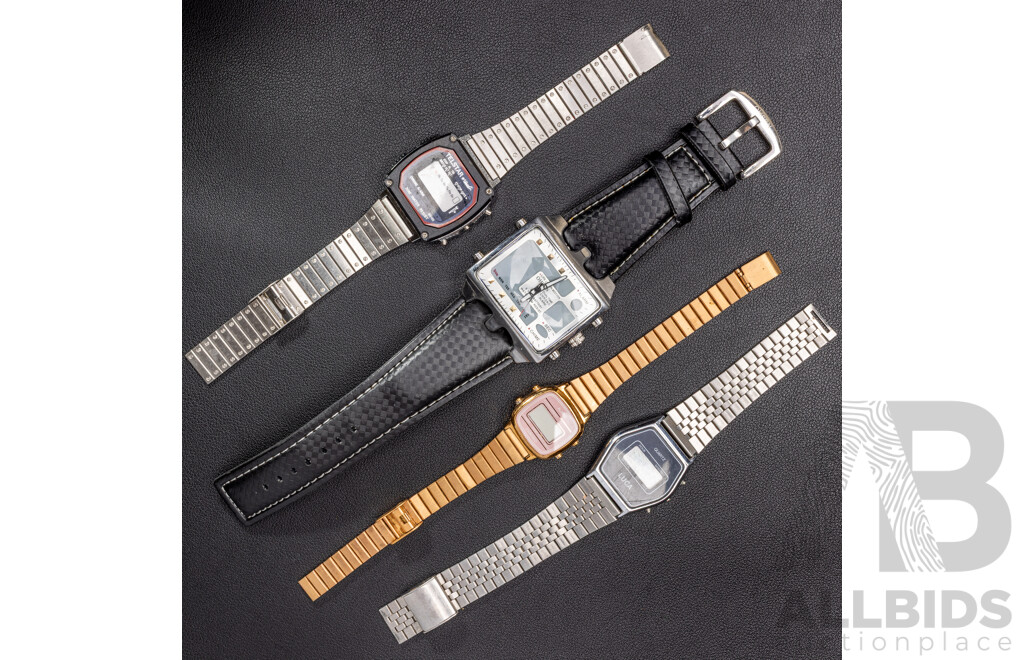 Ohsen AD0930 Digital Mens Watch with Telstar, Luca & Chrono Vintage Digital Watches