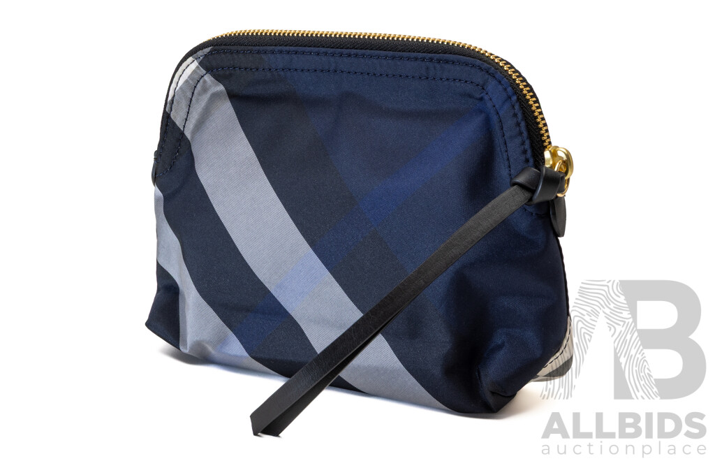 Burberry Nova Check Nylon Pouch with Dust Bag