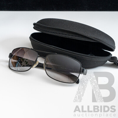 Prada Linea Rossa SPS 50N 62 16 1B0-1A 130 3N Black/Red Metal Aviator