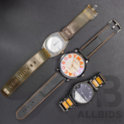 Marc Jacobs, Nixon & Mambo (3) Mens Watches