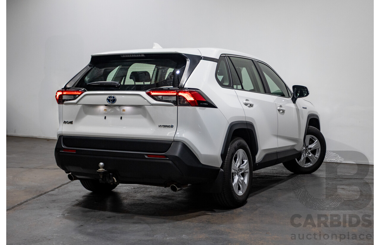 07/2020 Toyota Rav4 GX (AWD) HYBRID NAV AXAH54R 5D Wagon Glasier White  2.5L - 88kw Hybrid