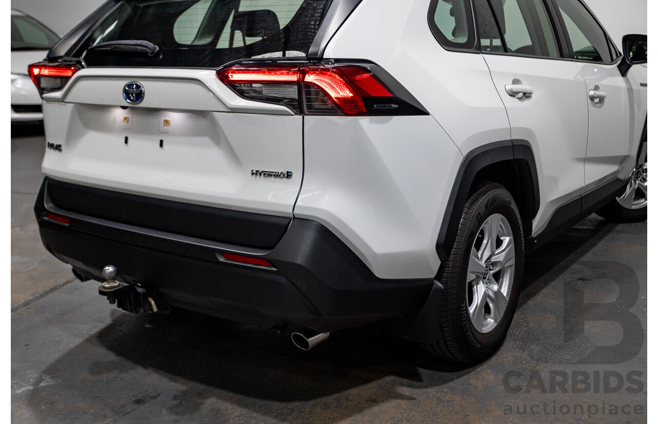 07/2020 Toyota Rav4 GX (AWD) HYBRID NAV AXAH54R 5D Wagon Glasier White  2.5L - 88kw Hybrid