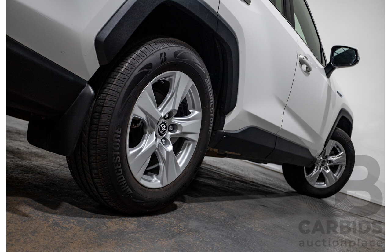 07/2020 Toyota Rav4 GX (AWD) HYBRID NAV AXAH54R 5D Wagon Glasier White  2.5L - 88kw Hybrid