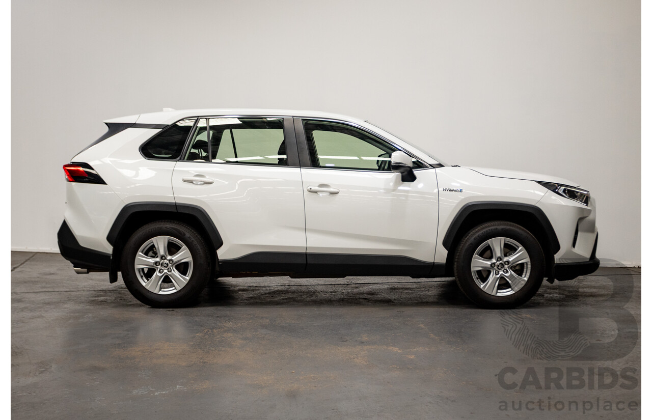 07/2020 Toyota Rav4 GX (AWD) HYBRID NAV AXAH54R 5D Wagon Glasier White  2.5L - 88kw Hybrid