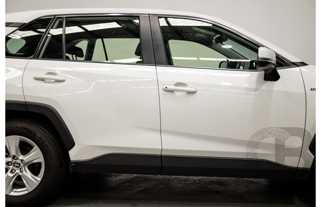 07/2020 Toyota Rav4 GX (AWD) HYBRID NAV AXAH54R 5D Wagon Glasier White  2.5L - 88kw Hybrid